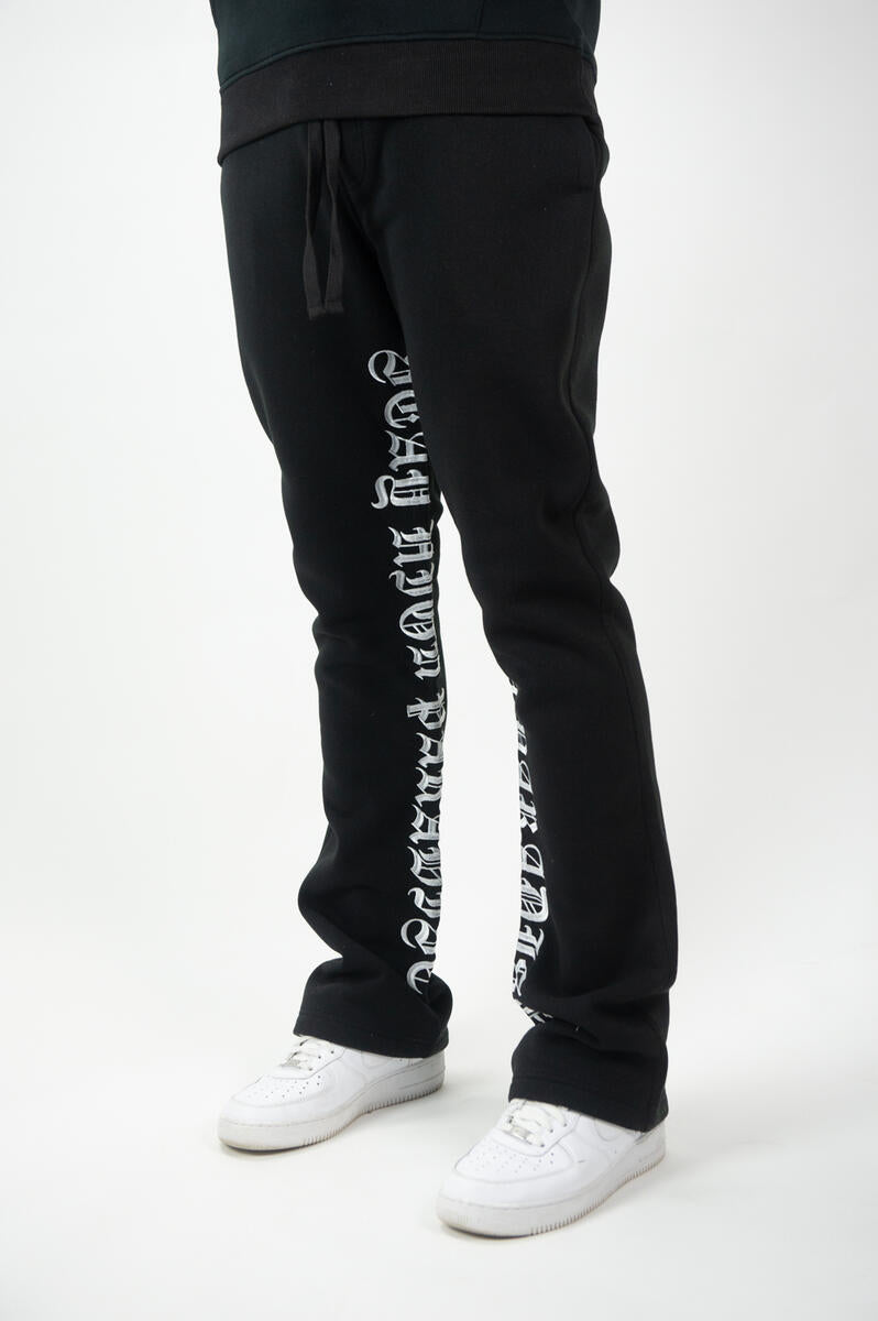 Rebel Minds black Stacked pants