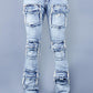 Cargo Pocket Stack jeans Destroy Wash