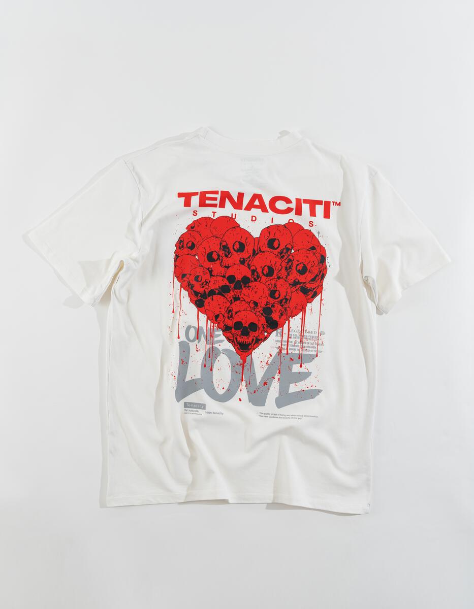 Tenaciti White One Love Tees