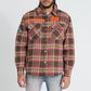 Gala Faces Brown And Pink Flannel