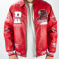 Rebel Minds Red Faux Leather Jacket
