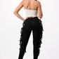 Purple Candy Double Fringe Side Jeans