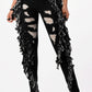 Purple Candy Double Fringe Side Jeans