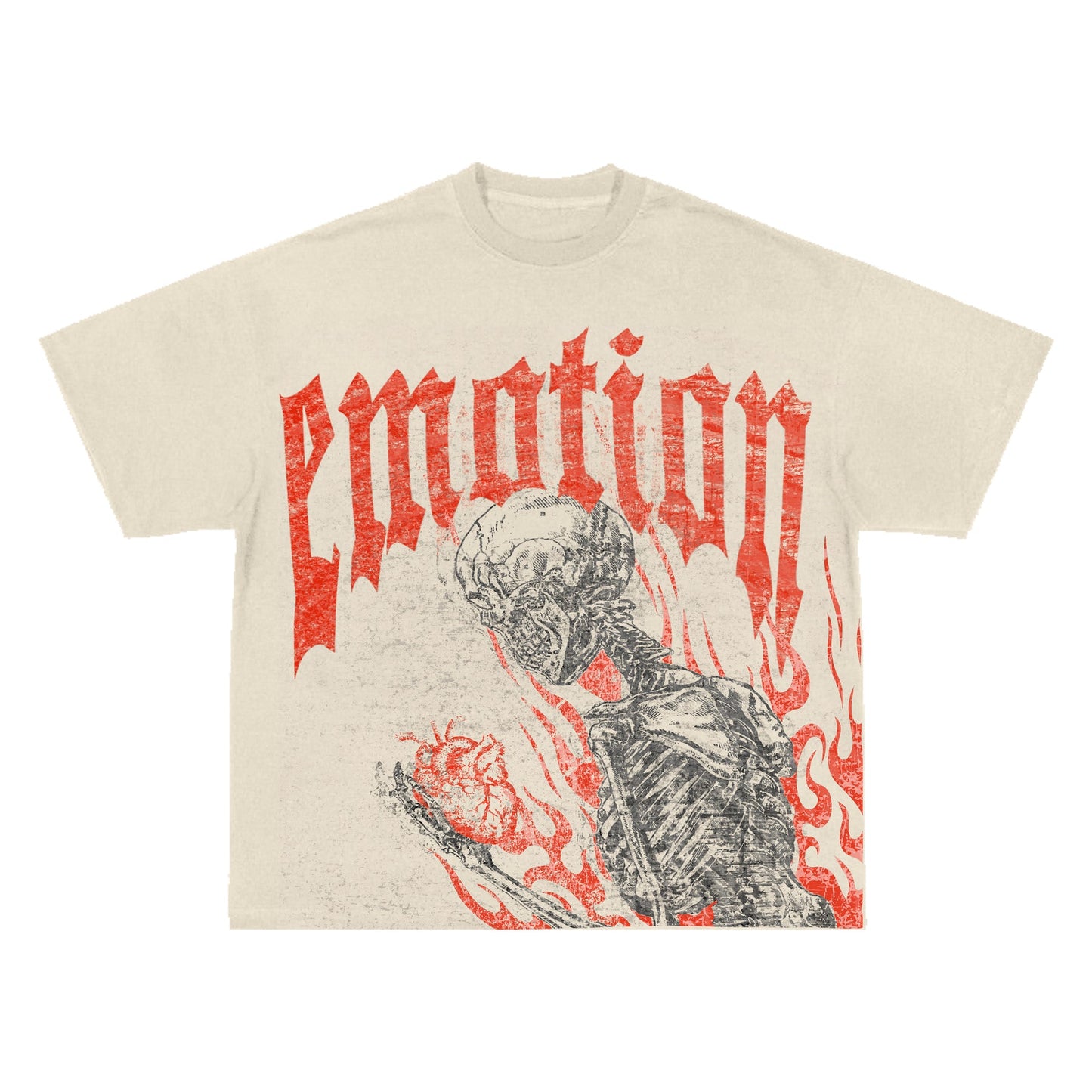 Emotion cropped valentines  shirt