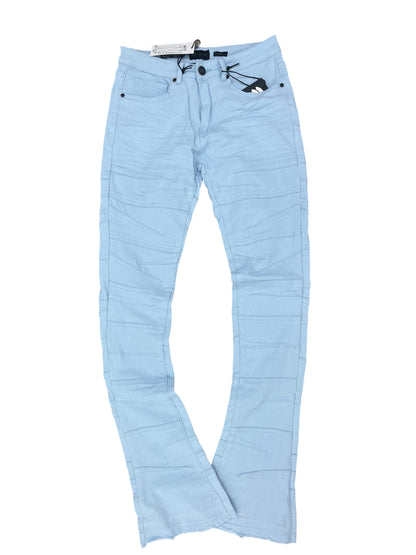Baby Blue Stacked Denim