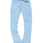 Baby Blue Stacked Denim