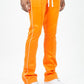 Rebel Mind Orange Stacked Sweat Pant