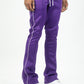 Rebel Mind Purple Stacked Sweat Pant
