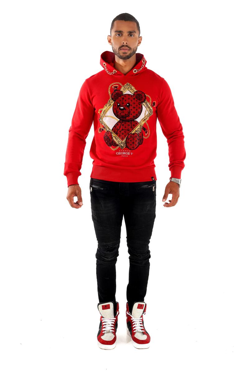 George V Red Hoodie