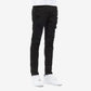 Copper Rivet Rip Black Jeans
