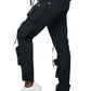 Smoke Raised Black Utility pant set