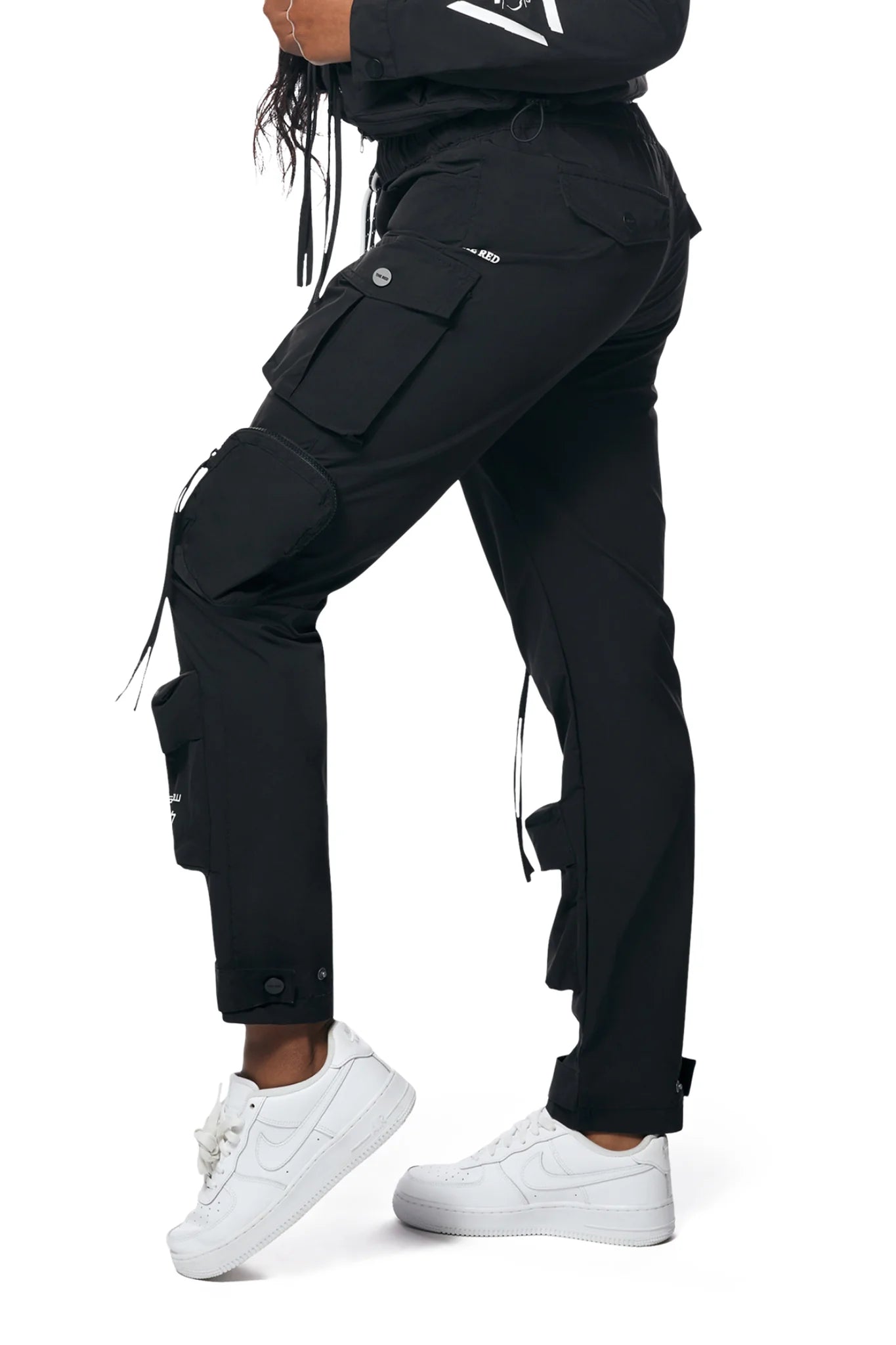 Smoke Raised Black Utility pant set