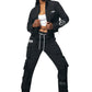 Smoke Raised Black Utility pant set