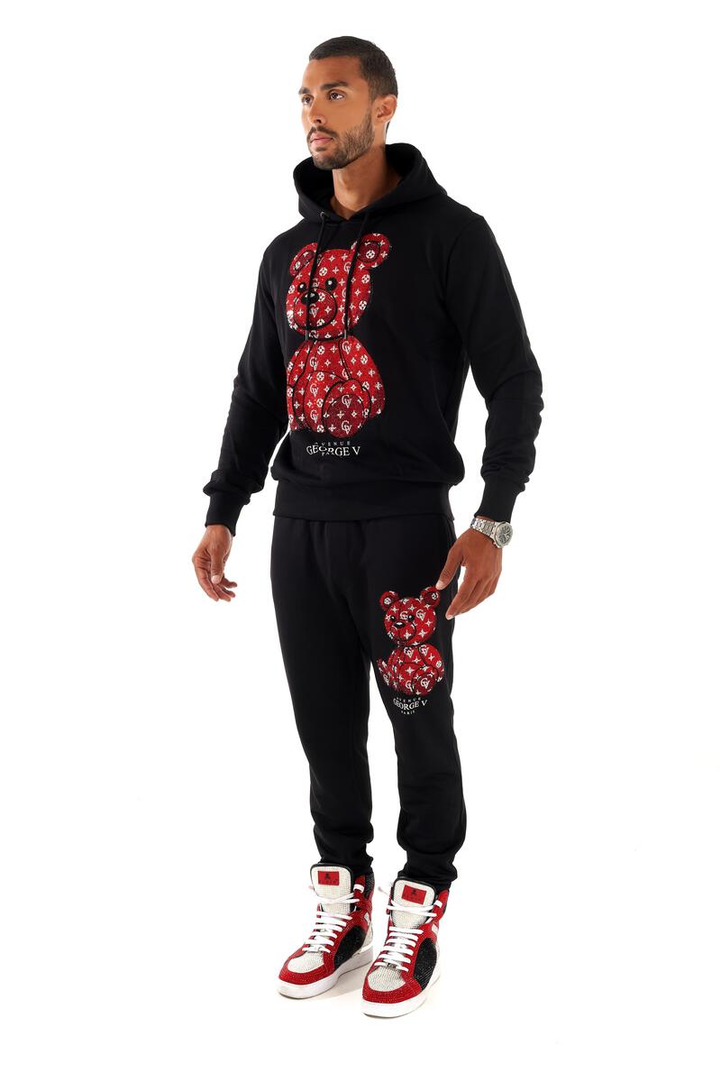 George V BLACK / RED CRYSTALS SET