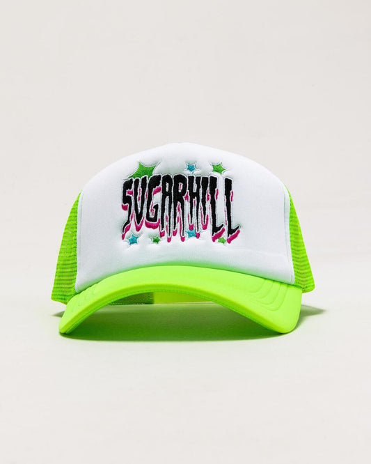 APOCALYPSE TRUCKER HAT (NEON GREEN/WHITE)