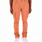 "NEVER LOOK BACK" SALMON CARGO FLARE STACK DENIM