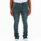 "AGAINST ALL ODDS" CHARCOAL BLUE FLARE STACK DENIM