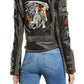 AZALEA WANG Patch Spike Moto Jacket
