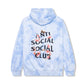 Antisocial Never Dies Blue Tie Dye Hoodie