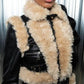 Azalea Biker Jacket with Fur