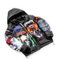 BLACK NASH GRAPHIC PRINT PUFFER JACKET
