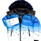 ROYAL BLUE CURRY OMBRE PUFFER JACKET