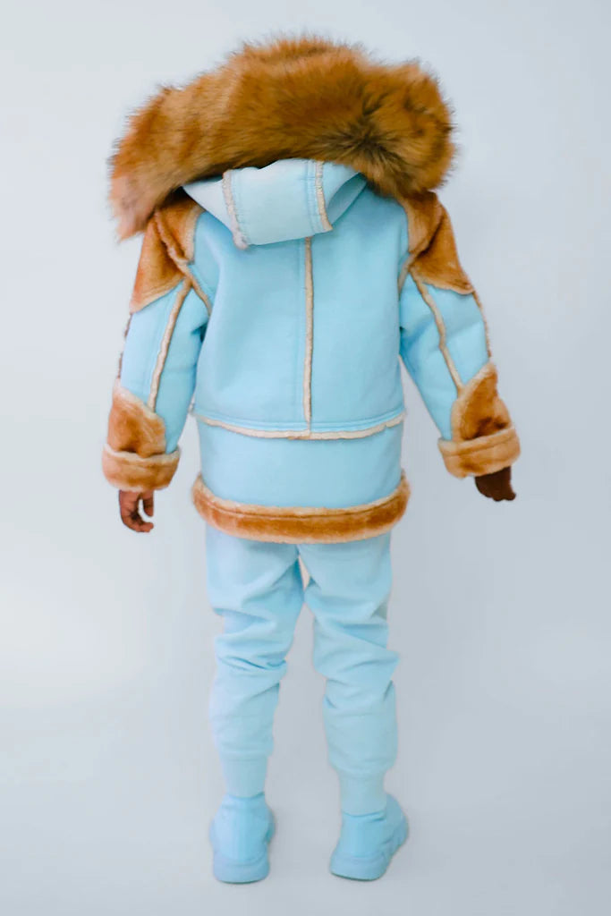 Kids El Jefe Jacket Shell Blue