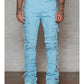 BLUE STACKED JEANS